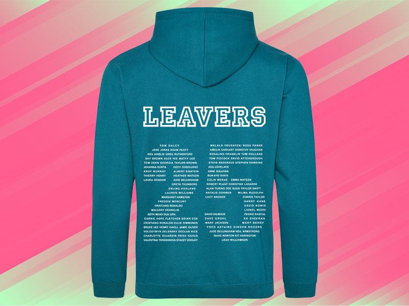 Great Classic Designs for Leavers Hoodies